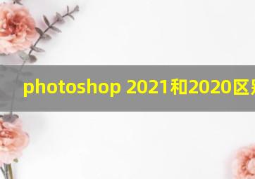 photoshop 2021和2020区别大吗